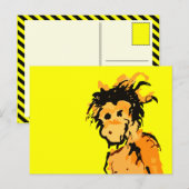 Affenfarbe Postkarte (Vorne/Hinten)