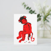 Affenfarbe Postkarte (Stehend Vorderseite)