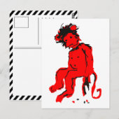 Affenfarbe Postkarte (Vorne/Hinten)