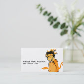 Affenfarbe Visitenkarte (Stehend Vorderseite)