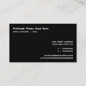 Affenfarbe Visitenkarte (Rückseite)