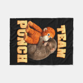 Affenfaust Team Punch Fleecedecke (Vorderseite (Horizontal))