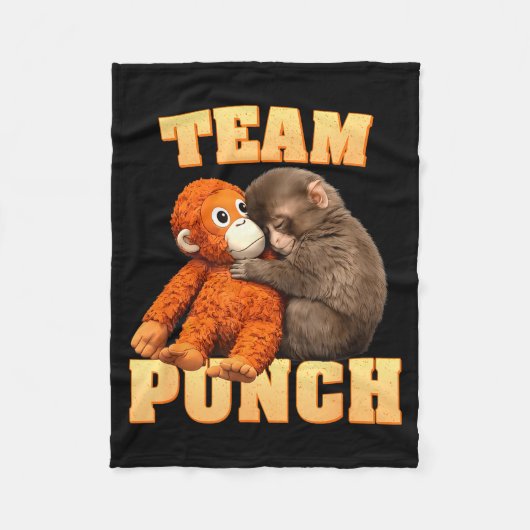 Affenfaust Team Punch Fleecedecke (Vorderseite)