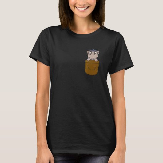 Affenflüsterer Tierpfleger Zoobediensteter Wildtie T-Shirt (Vorderseite)