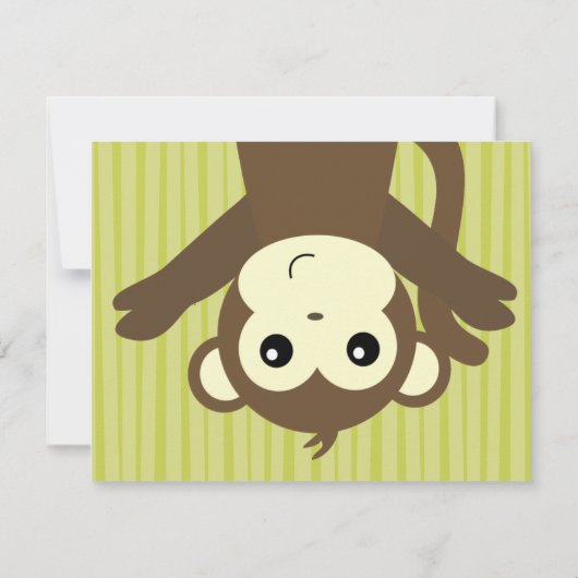 Affenfoto Einladung (Rückseite)