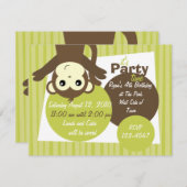 Affenfoto Einladung (Vorne/Hinten)