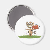 Affenfußball Magnet (Vorderseite/Rückseite)