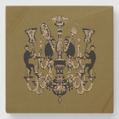 Affengeschäft - FARBE ÄNDERN / Steinuntersetzer (Vorderseite)