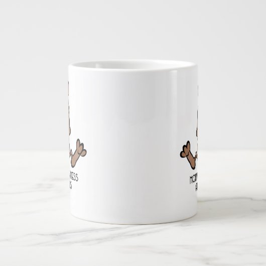 Affengeschäft Jumbo-Tasse (Vorderseite)
