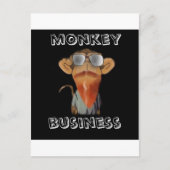 Affengeschäft Postkarte (Vorderseite)