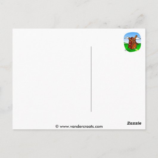 Affengeschäft Postkarte (Rückseite)