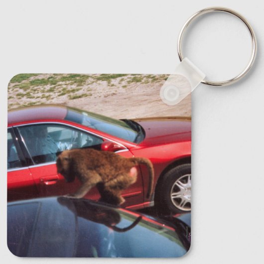 Affengeschäft Schlüsselanhänger (Rückseite)