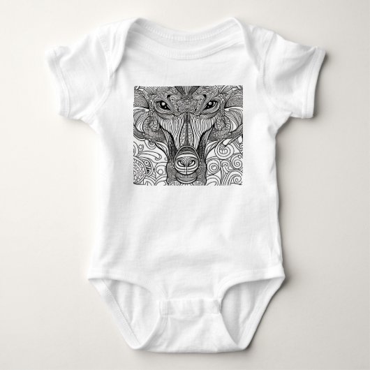 Affengesicht Baby Strampler (Vorderseite)