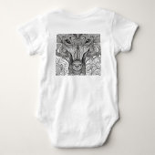 Affengesicht Baby Strampler (Rückseite)