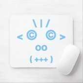 Affengesicht (blau) mousepad (Mit Mouse)