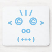 Affengesicht (blau) mousepad (Vorne)