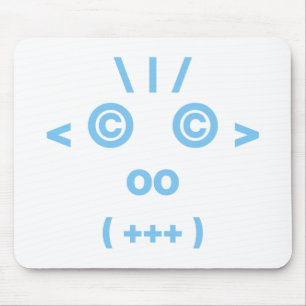 Affengesicht (blau) mousepad