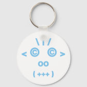 Affengesicht (blau) schlüsselanhänger (Vorderseite)