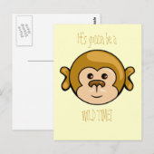 Affengesicht, es wird eine WILD TIME! Postkarte (Vorne/Hinten)