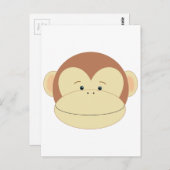 Affengesicht Postkarte (Vorne/Hinten)