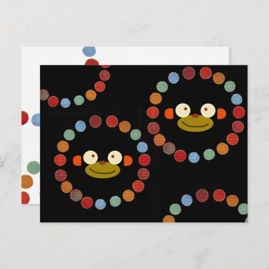 Affengesicht! Postkarte (Vorne/Hinten)