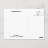 Affengesicht Postkarte (Rückseite)