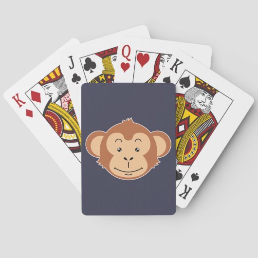Affengesicht Spielkarten (Rückseite)
