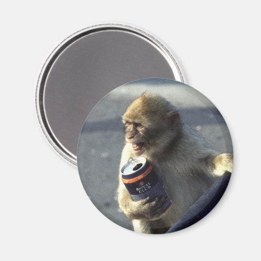 Affengetränk Magnet (Vorderseite/Rückseite)