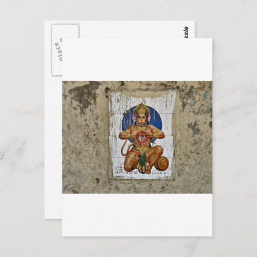 Affengott Postkarte (Vorne/Hinten)