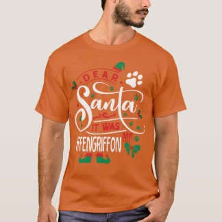 Affengriffon Hund Weihnachten Hund züchten Vintage T-Shirt