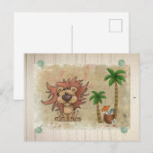 Affenhitze Postkarte (Vorne/Hinten)