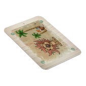 Affenhitze Postkarte Magnet (Rechte Seite)