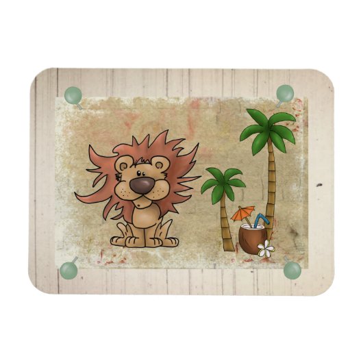 Affenhitze Postkarte Magnet (Horizontal)