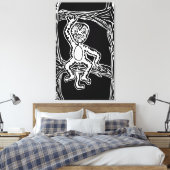 Affenholz Leinwanddruck (Insitu (Schlafzimmer))