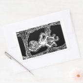 Affenholz Rechteckiger Aufkleber (Umschlag)