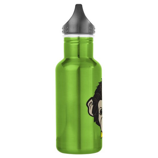 Affenidentitica Edelstahlflasche (Links)