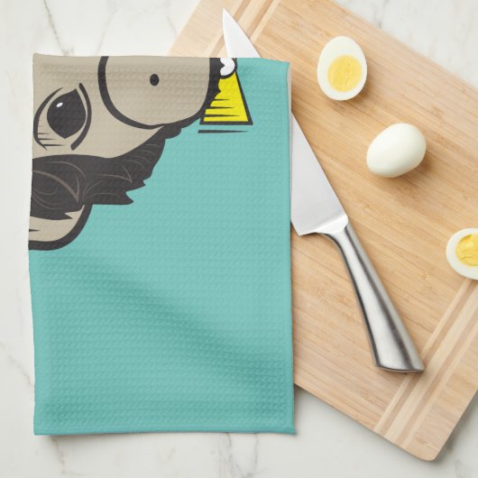 Affenidentitica Geschirrtuch (Viertel Falte)