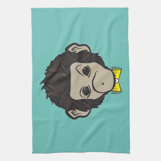 Affenidentitica Geschirrtuch (Vertikal)