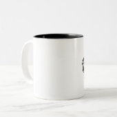 Affenidentitica Zweifarbige Tasse (Vorderseite Links)