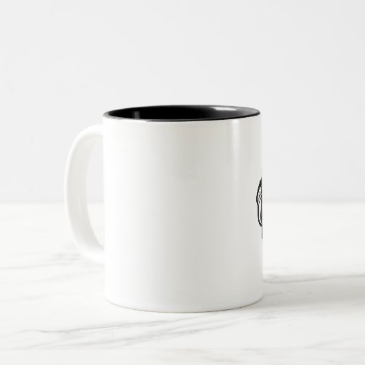 Affenidentitica Zweifarbige Tasse (Vorderseite Links)