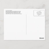 Affeninsel Unalaska Blume Postkarte (Rückseite)