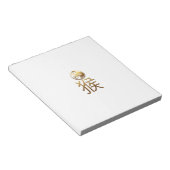 Affenjahr 2016 mit Gold-Prägung -1- Notizblock (angewinkelt)