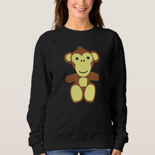 Affenjunge mit Grinsenwald Sweatshirt (Vorderseite)