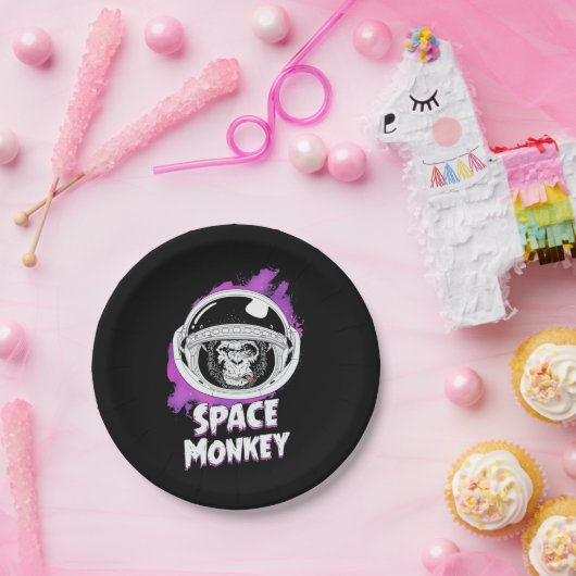 Affenklammer Pappteller (Party)