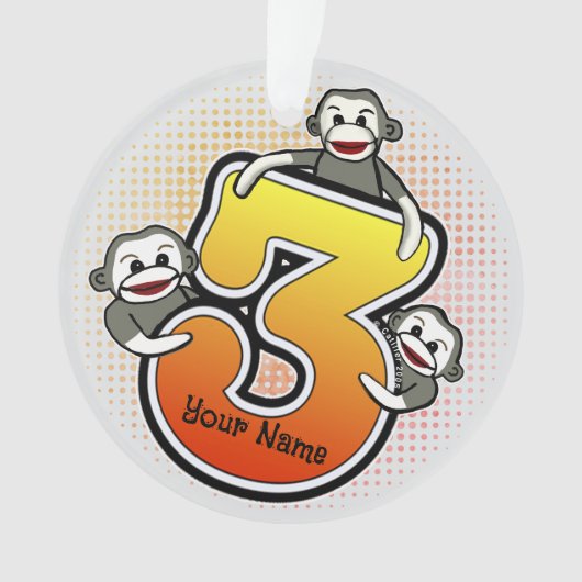 Affenkleckse Nr. 3 Ornament (Vorderseite)