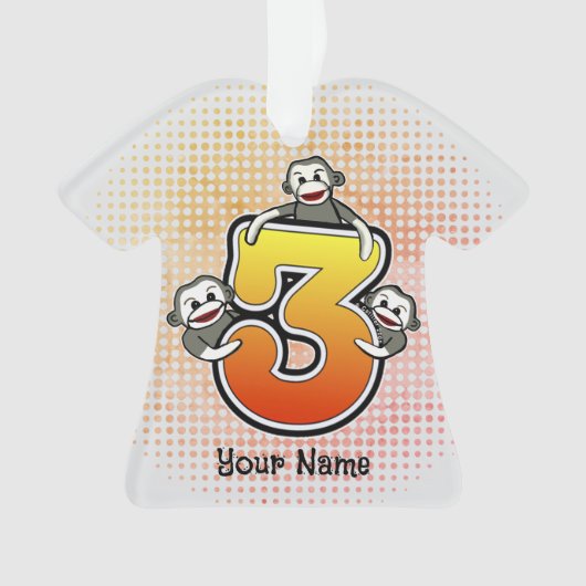 Affenkleckse Nr. 3 Ornament (Vorderseite)