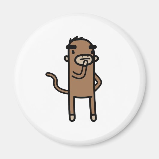 Affenkonzentration Magnet (Vorne)