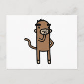Affenkonzentration Postkarte (Vorderseite)