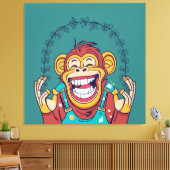 Affenlächeln Leinwanddruck (Insitu (Wohnzimmer))