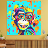 Affenlächeln Leinwanddruck (Insitu (Wohnzimmer))